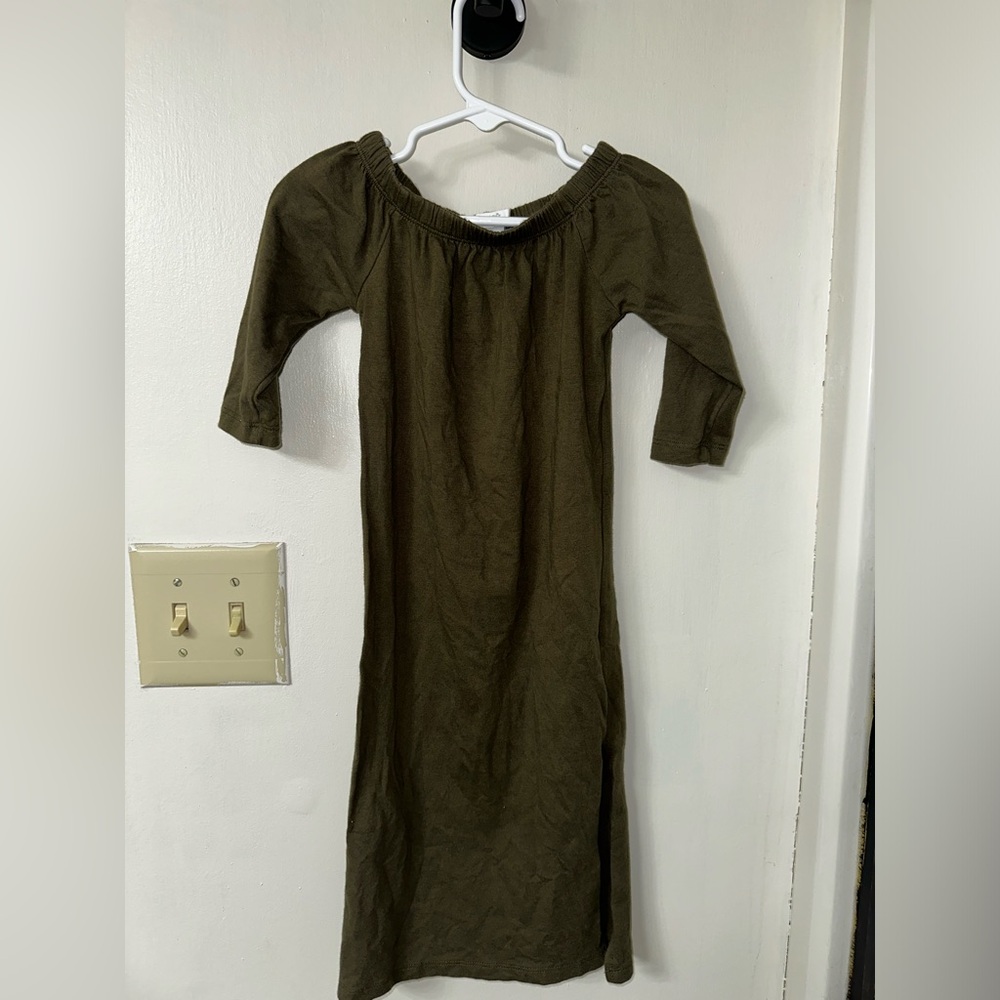 Baileys Blossoms Olive Green Nightgown